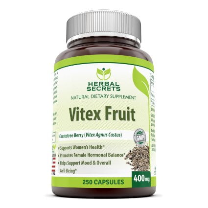 Herbal Secrets Vitex Fruit 400 Mg 250 Capsules