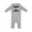 AC-Heather Grey, variant on Leveling Up to Big Brother Baby Romper Coveralls