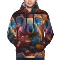 thumbnail image 2 of Bingfone Forest Koala Men's Drawstring Hoodie Long Sleeve Pocket Sweatshirts-X-Large, 2 of 6