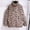 Brown, variant on Jienlioq Winter Coats for Women Long Sleeved Leopard Patterned Faux Coat with Pockets, Plush Coat, Short Coat