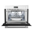 thumbnail image 4 of Forno Oliena Espresso White 24-Inch Built-In Microwave and Convection Oven Combo, 1.6 cu.ft, 1750W Convection, 1000W Microwave, Stainless Steel Interior, Glass Touch Controls, Sensor Cooking, 4 of 7