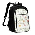 thumbnail image 1 of Fotbe Wildflower Watercolor 2 Mochila con Estampado y Puerto USB para Hombre y Mujer, Mochila Antirrobo, Mochila de Viaje, Mochila Escolar, Mochila Universitaria, 1 of 7