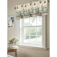thumbnail image 6 of Flower Butterfly Curtain Valances for Windows, Vintage Farm White Blue Daisies Floral Kitchen Valance Window Treatment, Light Filtering Block Curtains for Bathroom/Bedroom/Living Room 60'' x 18'', 6 of 9