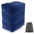 thumbnail image 1 of Naiovety Vuelo reposapiés para dormir almohada de tres capas inflable flocado reposapiés estera portátil reposapiés almohada almohadilla para viaje Kits de desorden para acampar azul oscuro Naiovety OD2560-01B, 1 of 6