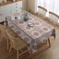 thumbnail image 2 of Boho Bohemia Flower Rectangle Tablecloth 60"x84",Waterproof Polyester Rectangle Table Cloth, Wipeable Spillproof Polyester Tablecloth for Dining, Camping, Indoor and Outdoor, 2 of 5