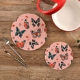thumbnail image 2 of Butterfly 2 Pack Pot Holders Trivets, Heat Resistant Hot Pads for Kitchen Table Decoration Trivets for Hot Dishes/Pot/Bowl/Teapot/Kitchen Hot Pads Trivets, 7" + 9.45", 2 of 7