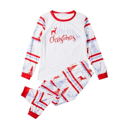 

Binpure Family Christmas Pajamas Set 2 Piece Matching Reindeer Sleepwear Sets