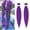 2PACK, variant on Purple Braiding Hair Extensions,Pre Stretched Synthetic Purple Braiding Braiding Hair Extensions For Braids, Purple Hair Extensions For Stage Party Halloween Costume,1pack,24inch