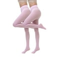 thumbnail image 2 of Wiyuqeen 2 Pack Opaque Tights for Women Solid Color Soft Tights High Waist Tummy Control Stretchy Pantyhose Sheer Tights M-L, 2 of 2
