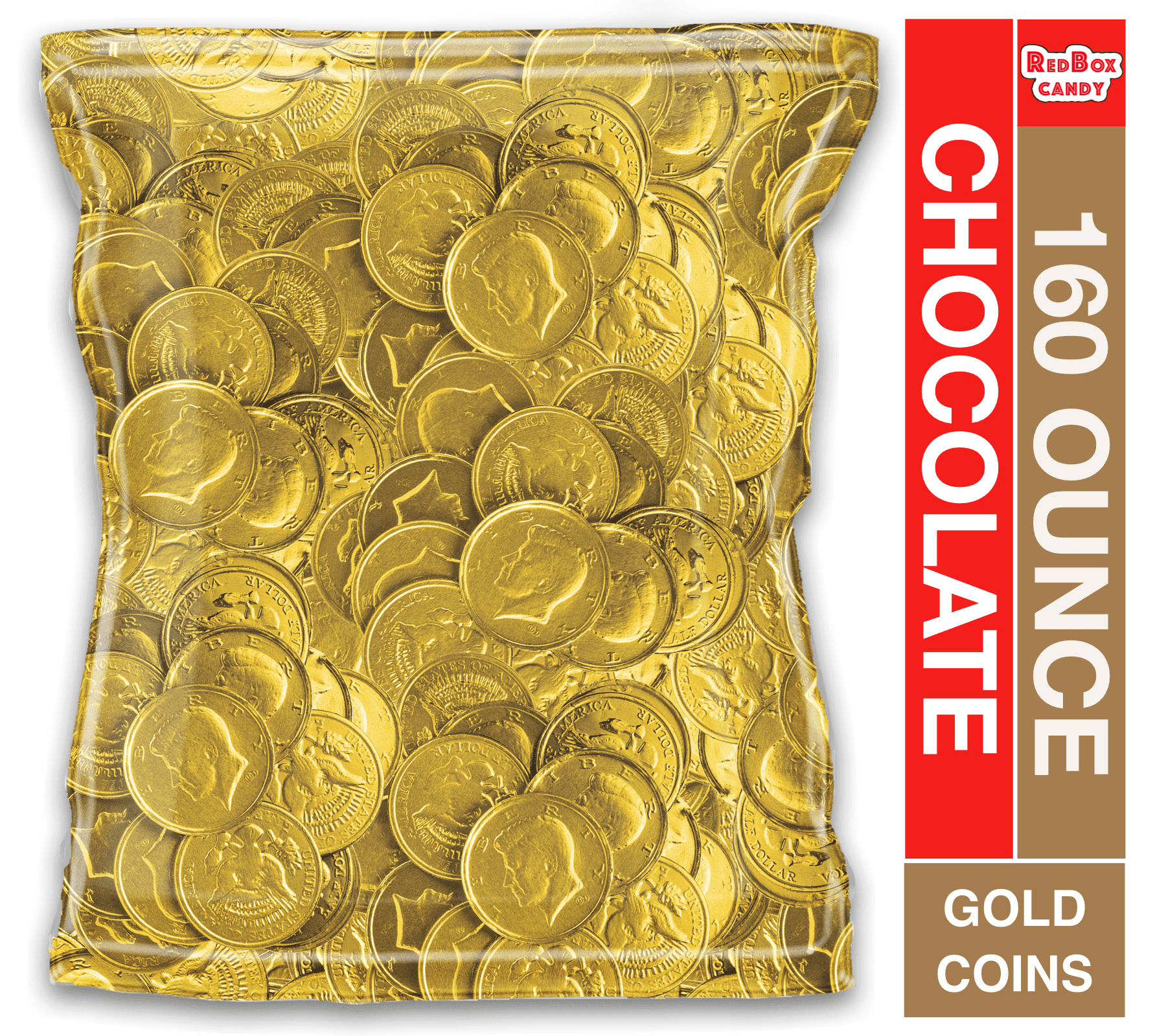 Half Dollar Gold Coins Milk Chocolate 160 Ounce Pack