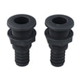 thumbnail image 2 of 2 Pcs Raccord de Coque Traversante Marine Connecteur de Coque pour Bateaux Noir, 2 of 9