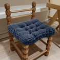 thumbnail image 6 of Corduroy Striped Seat Cushion 16x16 Inch Thick Pad, Non-Slip Chair Mat for Office & Kitchen, Ergonomic Hip Support​, 6 of 7