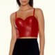 thumbnail image 3 of Bustier de cuero para mujer, sujetador superior con corsé, chaleco negro envuelto en el pecho, chaleco elástico que combina con todo, 3 of 8