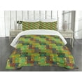 thumbnail image 3 of Ambesonne Ethnic Quilted Bedspread Set 3 Pcs, Folk Native, King Size, Multicolor, 3 of 5