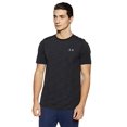 thumbnail image 2 of Under Armour Men's Seamless T-Shirt, Black (001)/Graphite, Small, 2 of 6