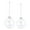 Clear, variant on DiMaddie Clear Glass Ball Ornaments for Christmas Tree - 2Pcs