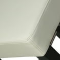 thumbnail image 2 of Cortesi Home Aspen Counter Stool in Genuine White Leather with Black Legs, 2 of 11