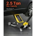 thumbnail image 4 of KFFKFF Low Profile Floor Jack, 2.5 Ton (5500 lbs) Capacity, Aluminum & Steel Racing Floor Jack with Dual Pistons Quick Lift Pump, Hydraulic Trolley Car Lift, 4 of 9