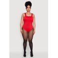 thumbnail image 3 of Womens Plus Size Trendy Seamless Square Neck Shelf Bra Bodysuit, 3 of 5