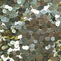 Gold Sequins 6mm Transparent See-Thru Made in USA