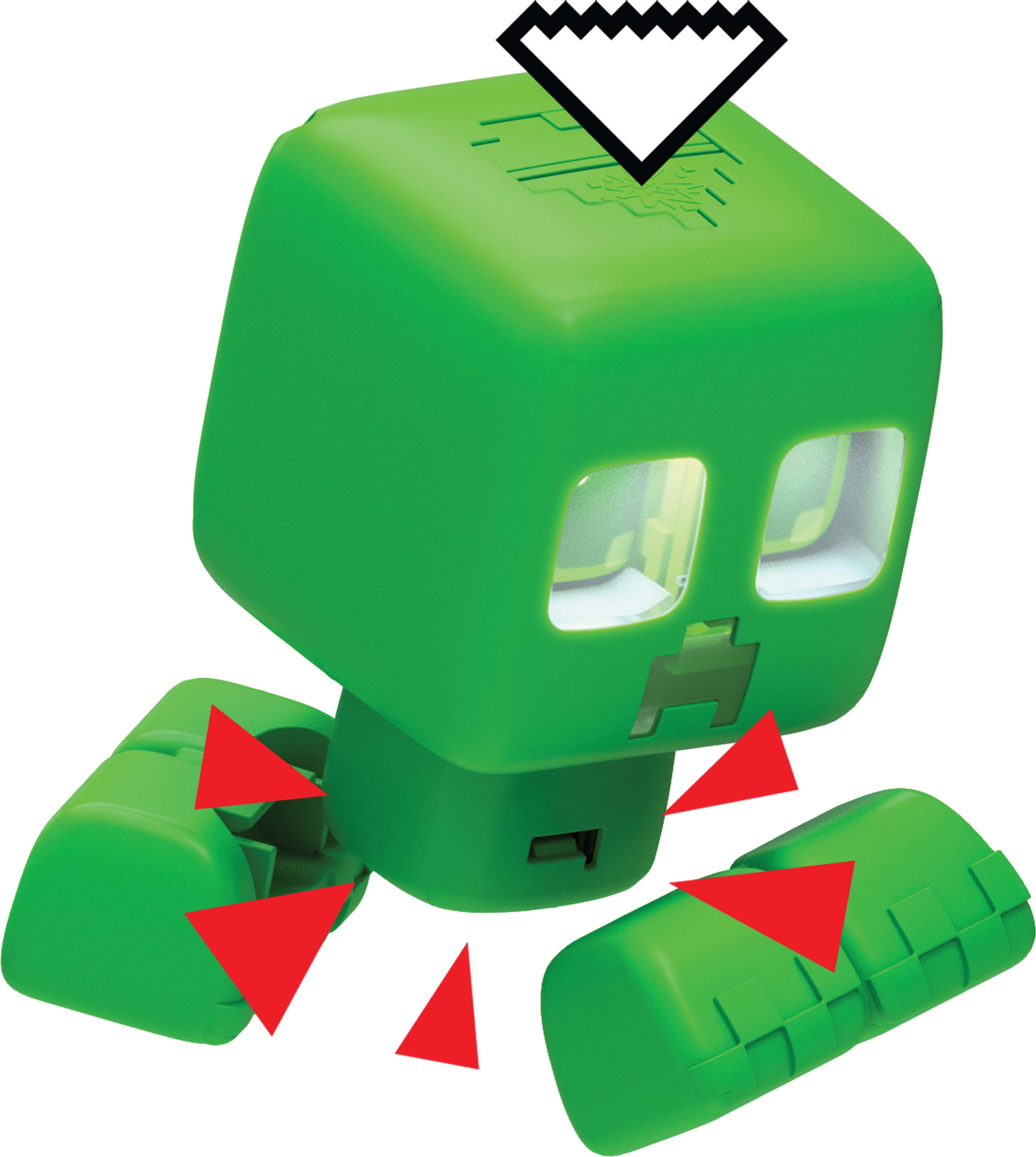 Minecraft My Pet Creeper Interactive Toy Action Figure with Lights, Sounds & Exploding Action, The Minecraft My Pet Creeper toy delivers explosive fun with lights, sounds and an exploding feature that brings the game to life!