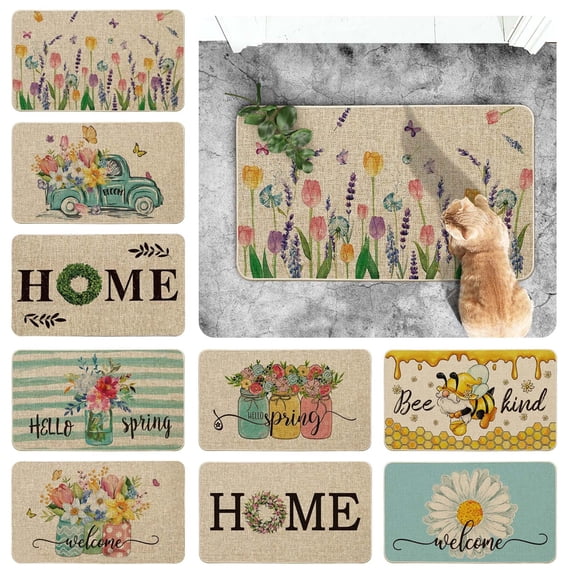 1Pcs Floor Mat 1Pcs Spring Summer Mats Floor Mats Holiday Mats Welcome Door Mats Polyester Door Mats St. Patricks Day 1Pcs Floor Mats Carpet