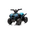 thumbnail image 2 of iRerts 6V Powered Ride on ATV, Toddlers Ride on Toys Kids ATV with LED Light, Kids 4 Wheeler Electric Cars for Kids Boys Girls Ages 3-5 Gifts, Black+Blue, 2 of 9