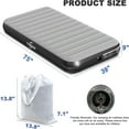 thumbnail image 2 of 9-inch Thick Dual Inflatable Mattress-Quick Inflation/Deflation Air Bed-300 Pound Load-bearing Capacity,Portable&Comfortable Air Bed Suitable For Home, Camping -Gray&Black(Pump Not Included), 2 of 9