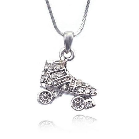 - cocojewelry 3D Small Roller Skates Pendant Necklace Jewelry