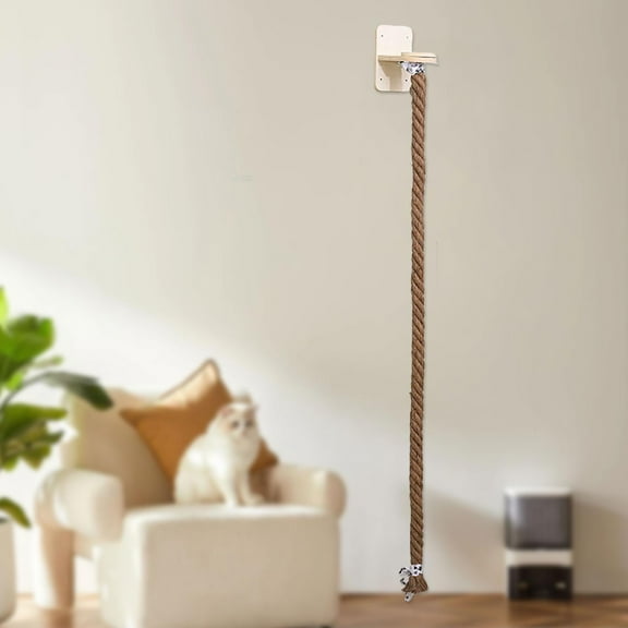 balikha Cat Wall Shelf Scratch Post Kitten Cat Perch for Resting Exercising Lounging