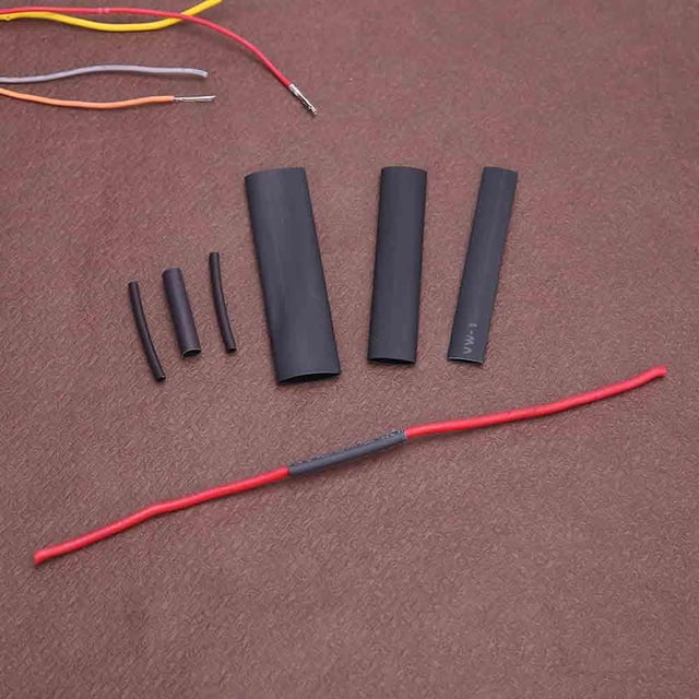 Tubos Termorretráctiles para Aislamiento EléctricoManga de envoltura de resistencia de aislamiento eléctrico de tubería de calor retráctil para bricolaje 127 piezas Likrtyny Para estrenar