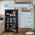 thumbnail image 2 of Summit 28 Inch Refrigerator, Top Mount Freezer, Full Size, With Ice Maker, Black - CTR152BIMLHD (Left Handed Door Swing), 2 of 6