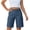 ADE32-Navy, variant on Cargo Shorts Women Button Down Knee Length Bermuda Shorts Pockets Summer Casual High Waisted Short Pants Pink L