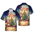 thumbnail image 3 of Merry Christmas Pitbull Santa Hat Xmas Tree Winter Holiday Hawaiian Shirt Breathable Summer Unisex Merch Terrier Dog Lover - 01013, 3 of 6
