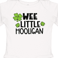 thumbnail image 4 of Inktastic St. Patrick's Day Wee Little Hooligan with Clovers Boys or Girls Long Sleeve Baby Bodysuit, 4 of 5