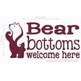 thumbnail image 4 of Bear Bottoms Welcome Here Vinyl Lettering Art Wall Decals Stickers Camper Decor Quote, 23 X 11 , Burgundy, 4 of 4