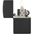 thumbnail image 4 of Zippo Matte Colors Pocket Lighter Indoor Outdoor Windproof (Black Crackle 236), 4 of 7