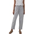 thumbnail image 4 of Pantalones Casuales Para Mujer, Color Sólido, Piernas Sueltas, Cintura Elástica, Cómodos, Ligeros, Pantalones Con Cordón Para Yoga ANGGREK No, 4 of 4