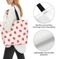 thumbnail image 3 of Disketp Strawberry Bolsa Tote Estampada para Mujer, Bolso de Hombro y de Mano para Compras y Viajes, 3 of 8
