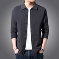thumbnail image 4 of Nuevo abrigo tipo cárdigan con botones de moda para otoño e invierno, abrigo tipo suéter de punto a la moda para hombre, 4 of 5