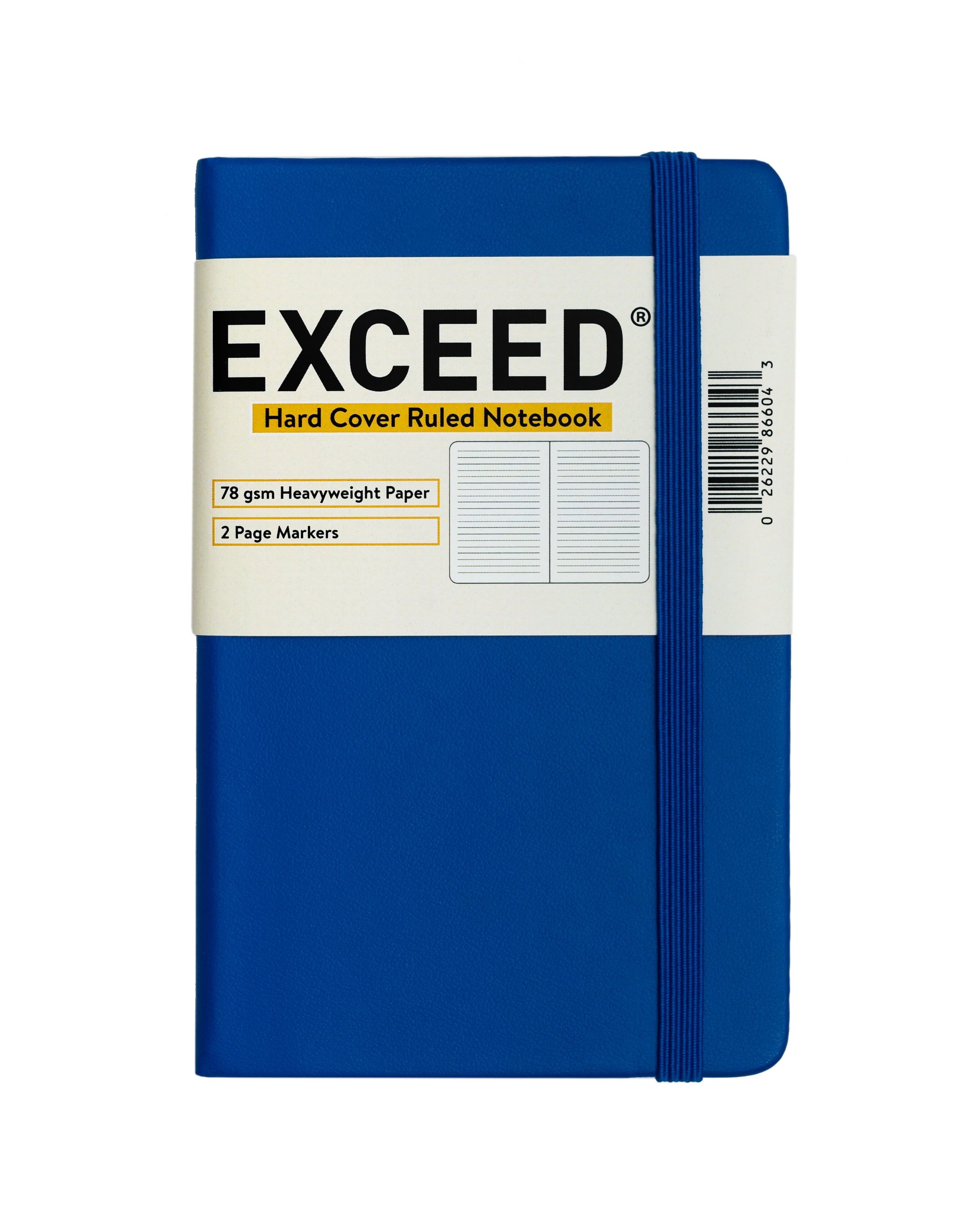 Exceed Pocket Ruled Journal, Blue, 96 Sheets, 78 GSM