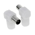 thumbnail image 2 of Xuanheng 10 Pieces Right Angle RF Coaxial Coupler TV Aerial Cable Connector Male Adaptor, 2 of 7