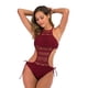 thumbnail image 1 of Traje de baño de una pieza, traje de baño de bikini hueco de encaje sexy europeo y americano, 1 of 5