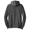 thumbnail image 6 of District - Young Mens Marled Fleece Full-Zip Hoodie Dt192 - Marled Black - 2XL, 6 of 6