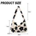 thumbnail image 2 of Shoulder Bag Baguette Bags Bottega Jodie Bag Dupes Plush Underarm Bag, Ladies Fluffy Shoulder Bag, Women Y2k Furry Purse Fluffy Tote Bag For Autumn An, 2 of 5