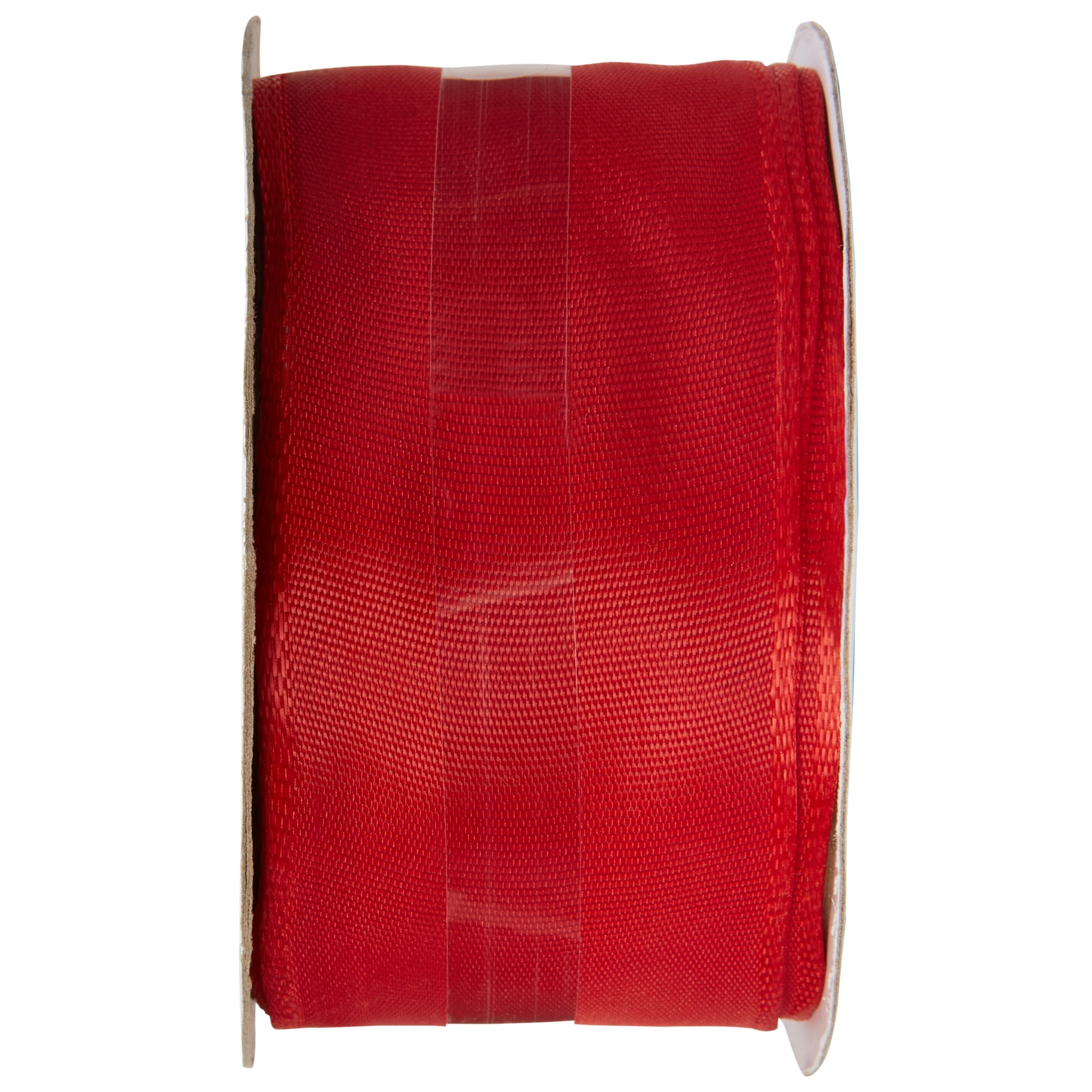 Offray Ribbon, Red 1 1/2 inch Wired Edge Woven Ribbon for Crafts, Gifting, and Wedding, 9 feet, 1 Each