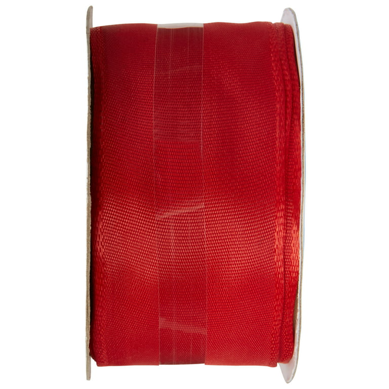 Remnant- Horseshoe Ribbon - 1 1/2 inch Printed Satin Wired Ribbon