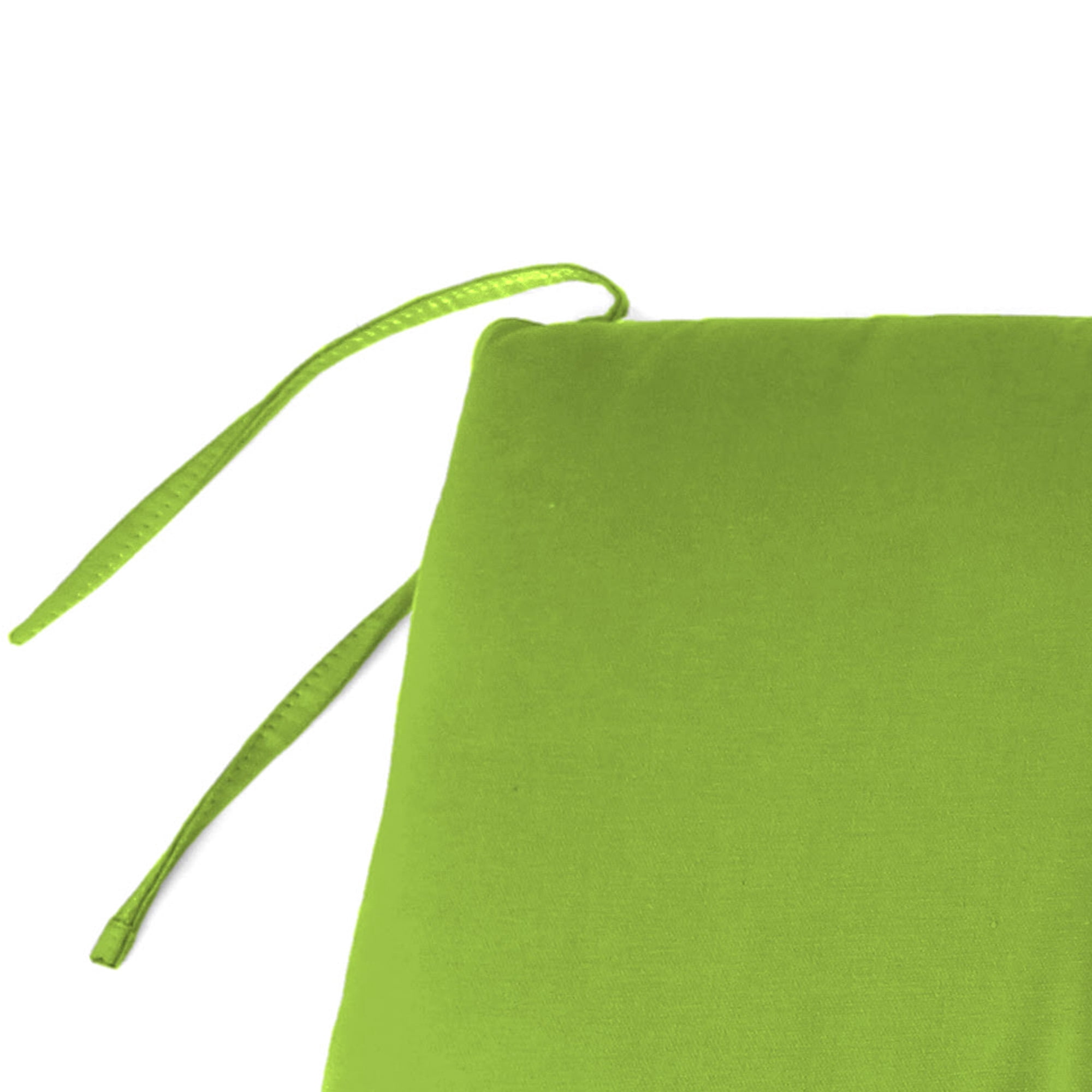 Jordan Manufacturing 41" x 17" Greenery Lime Green Solid Rectangular Outdoor Settee Swing Bench Cushion with Ties