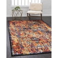 thumbnail image 1 of Unique Loom 3142390 8 x 10 ft. Basilica Rosso Rectangular Rug, Orange, 1 of 1