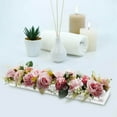 thumbnail image 1 of thinsony Acrylic Flower Vase Transparent Planter Pot for Desktop Dining Table Decor 40cmx10cmx6.5cm, 1 of 9